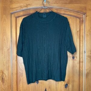 Koret Petites Women’s Knit Shirt w/Zip Back, L